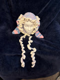 Jester style crochet bonnet